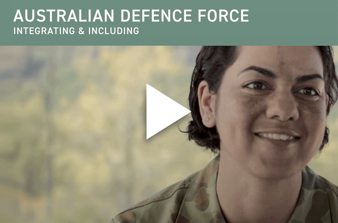 Australian Defence Force Integrating & Including video